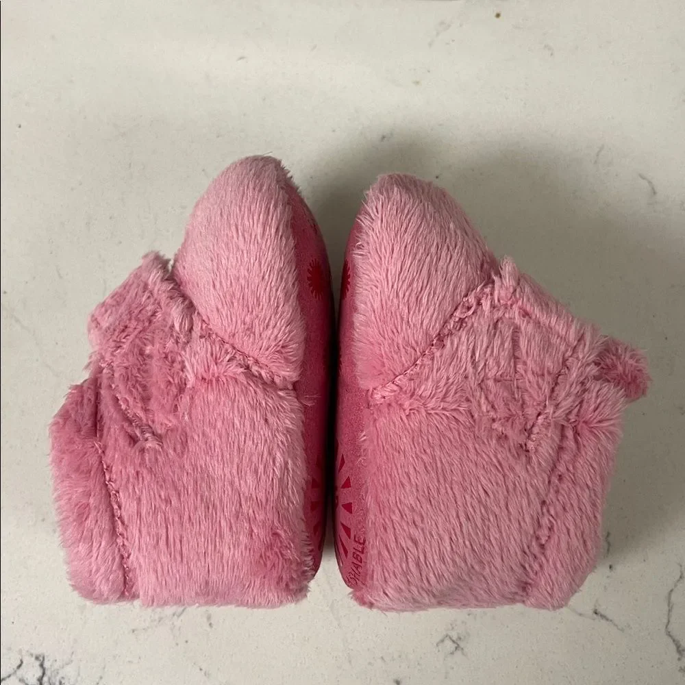 UGG Bixbee Bootie Fuzzy Pink Bloom Baby Slippers Size 0/1